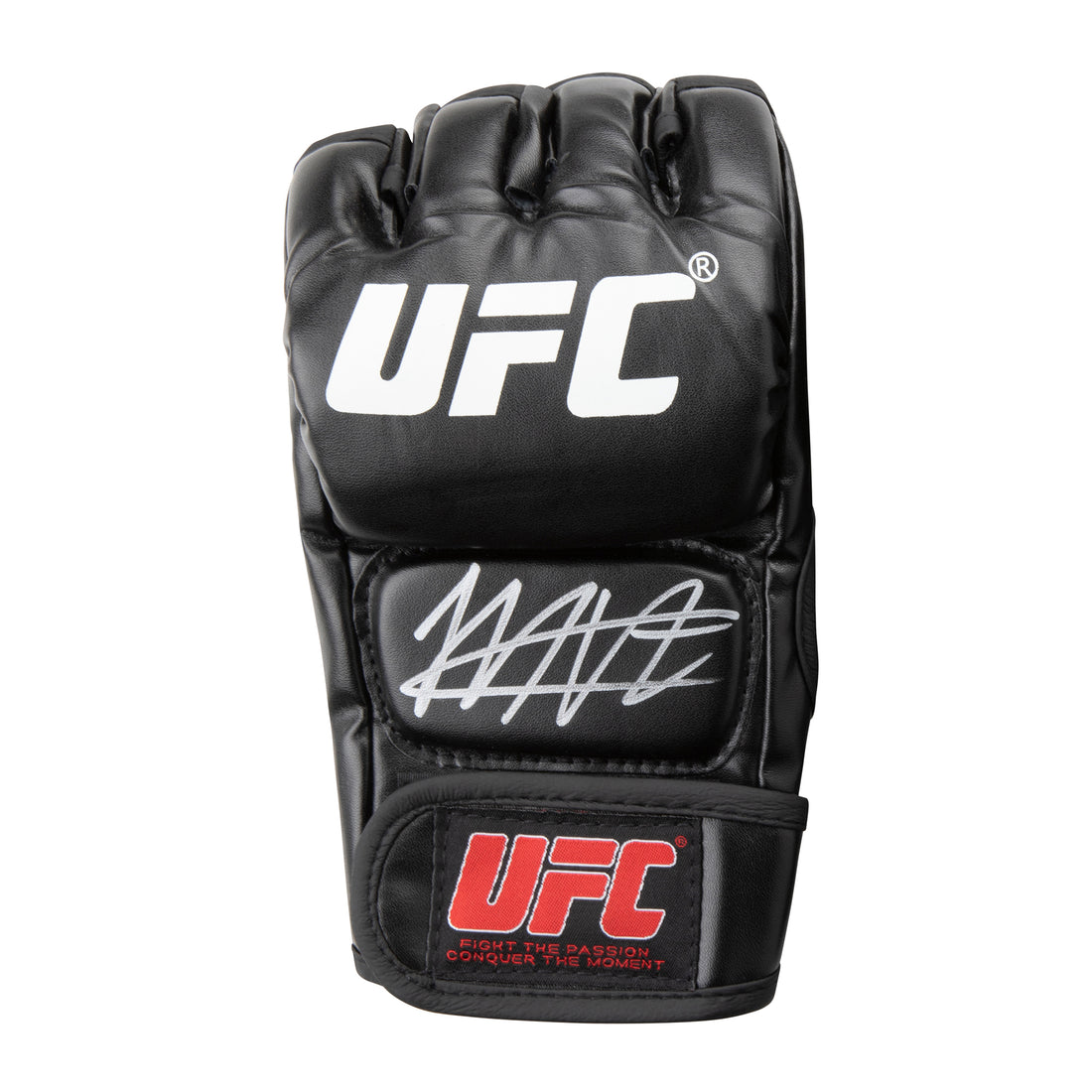 This is a stunning official UFC fight glove signed by UFC star Khabib Nurmagomedov. 
