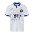 This is a stunning 1992 Leeds home shirt signed the title winning squad.