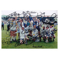 This is a stunning 12x8 framed photograph signed by Leeds United's 1992 championship winning squad.