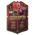 This is a stunning Ultimate Darts card signed by darts star Stephen Bunting.